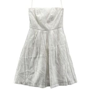 The Limited Mini Strapless Dress Women 6 Whimsey Cocktail Summer Garden 90s Chic